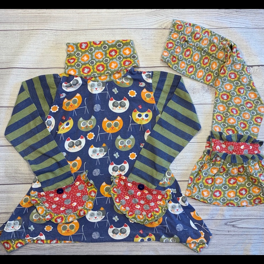 2 Piece Jelly the Pug Cat and Mouse Set.